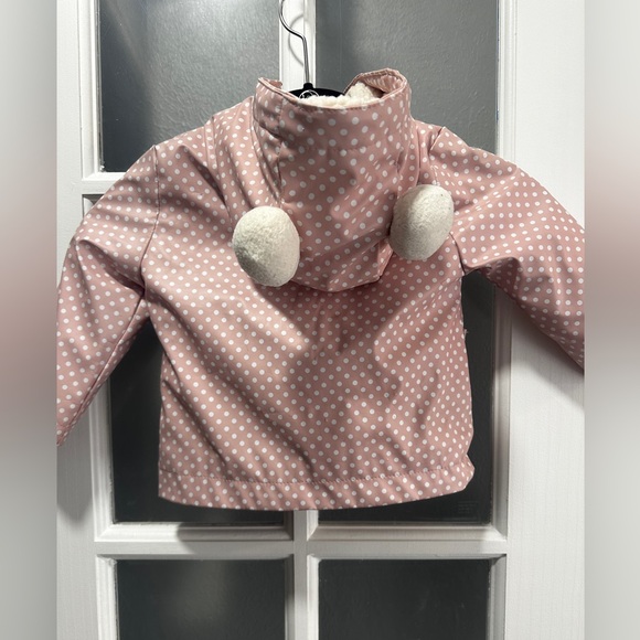 Pink C&C California Line Polka Dot Rain Jacket - Picture 2 of 9